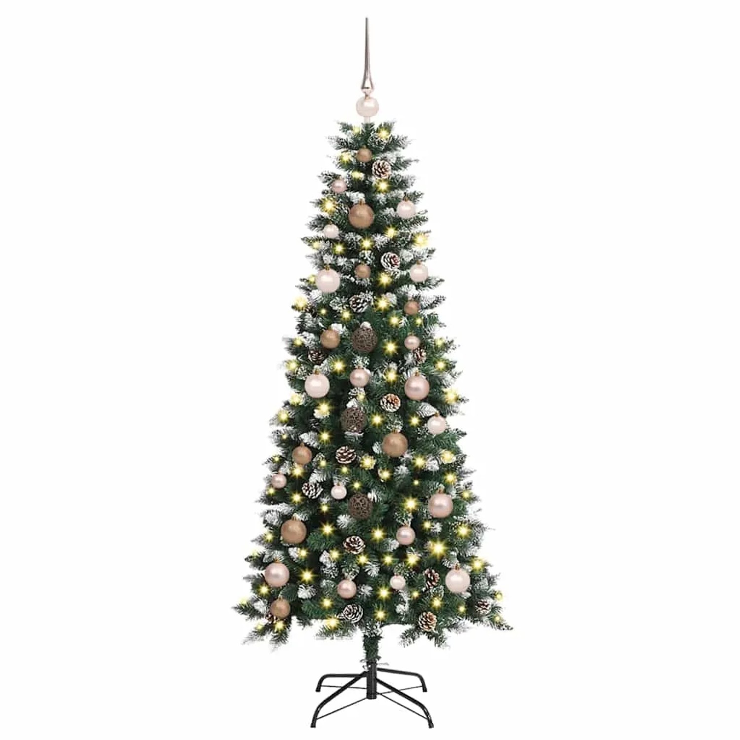 vidaXL Künstlicher Weihnachtsbaum mit 150 LEDs Grün 66 x 66 x 150 cm 3395806