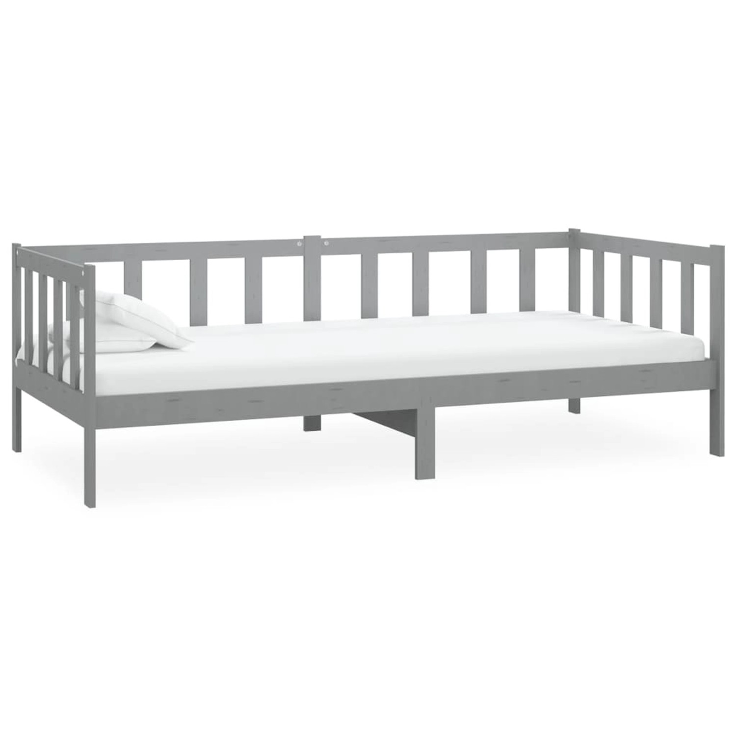vidaXL Tagesbett Grau Kiefer Massivholz 90x200 cm787222 günstig online kaufen