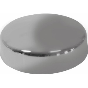 Drehgriff, Ø 80 mm, für Badewannen-Excentergarnituren, verchromt und silberfarben.