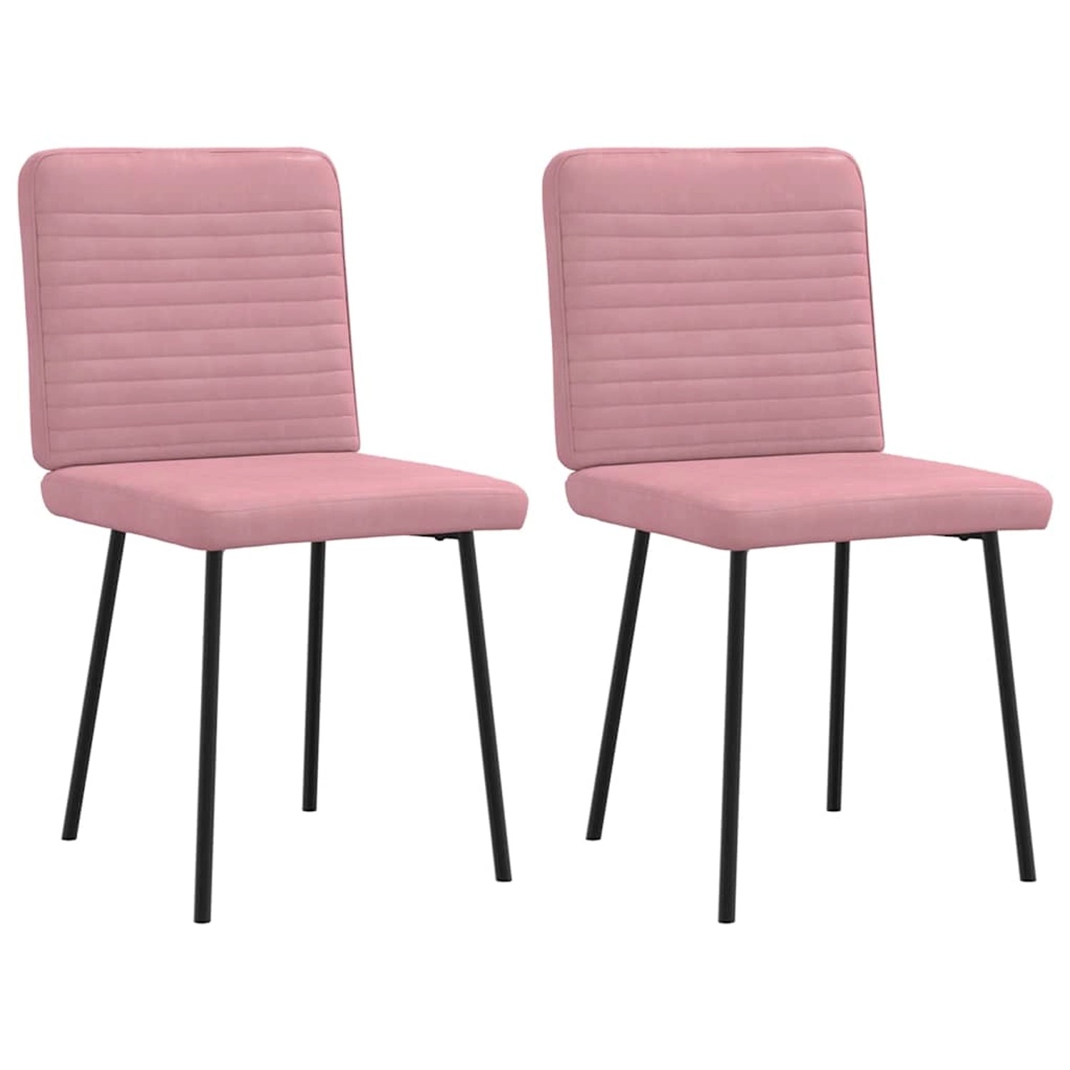 vidaXL Esszimmerstühle 2 Stk Rosa Samt 4101137 günstig online kaufen