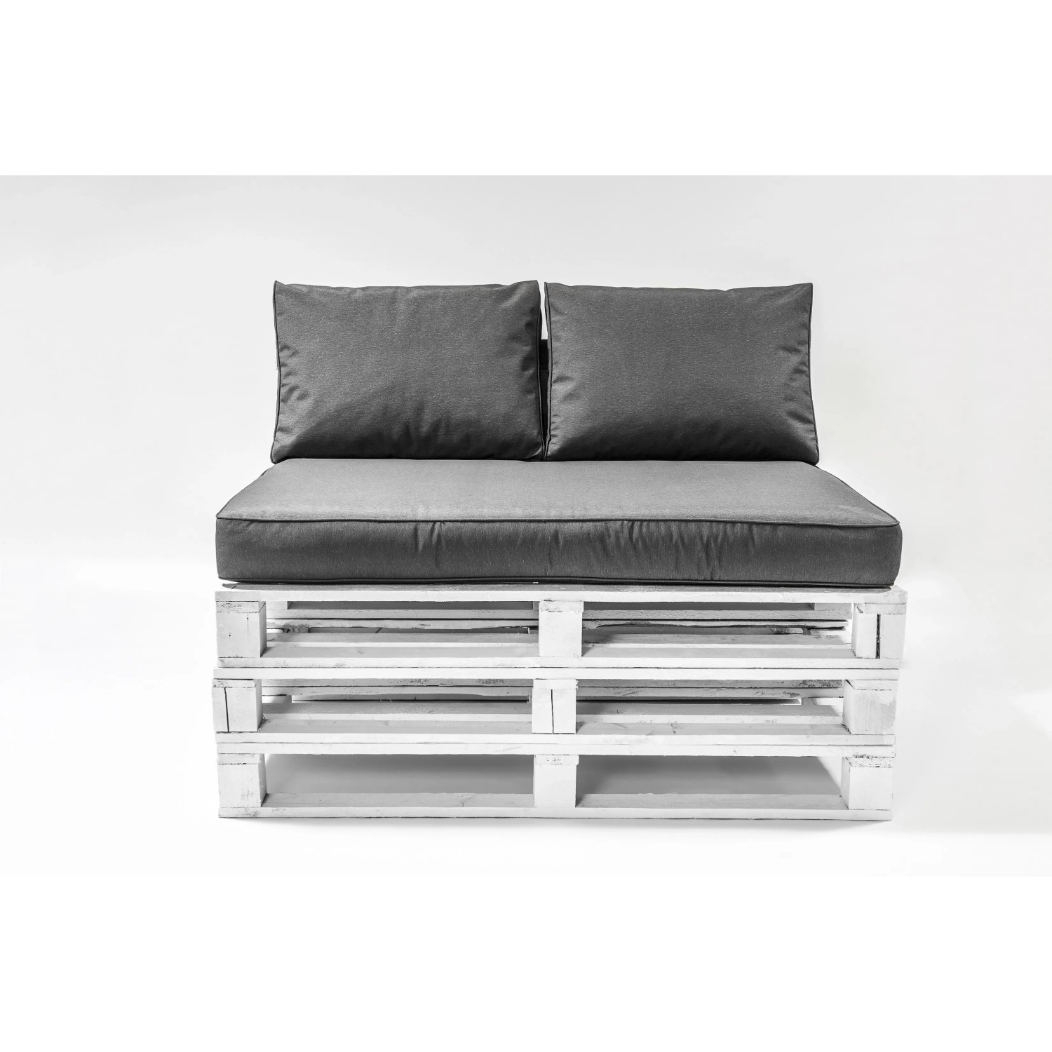 Madison Palettenkissen Rückenlehne Panama wasserdicht grau 60 x 40 cm kaufen bei OBI