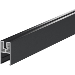 ZacAlu Aufsatzleiste, anthrazit, für Alupanel Zaun mit 2-4 mm Stärke, 190 mm lang.
