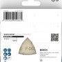 Verpackung mit Bosch Delta-Schleifblatt F460, Körnung 40, 5er-Pack für Holz & Lack. Dreieckiges Schleifpapier.
