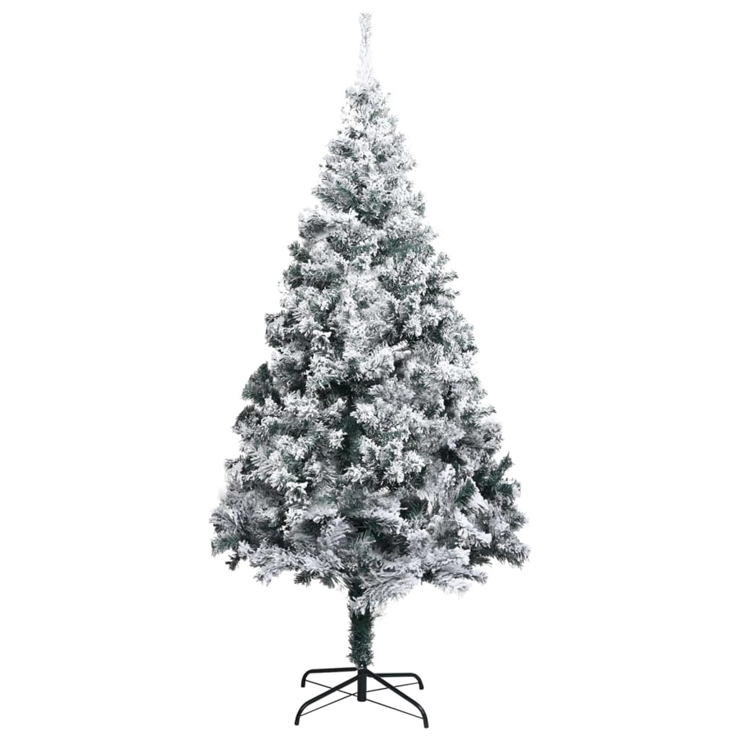 vidaXL Künstlicher Weihnachtsbaum Beschneit Grün 300 cm PVC