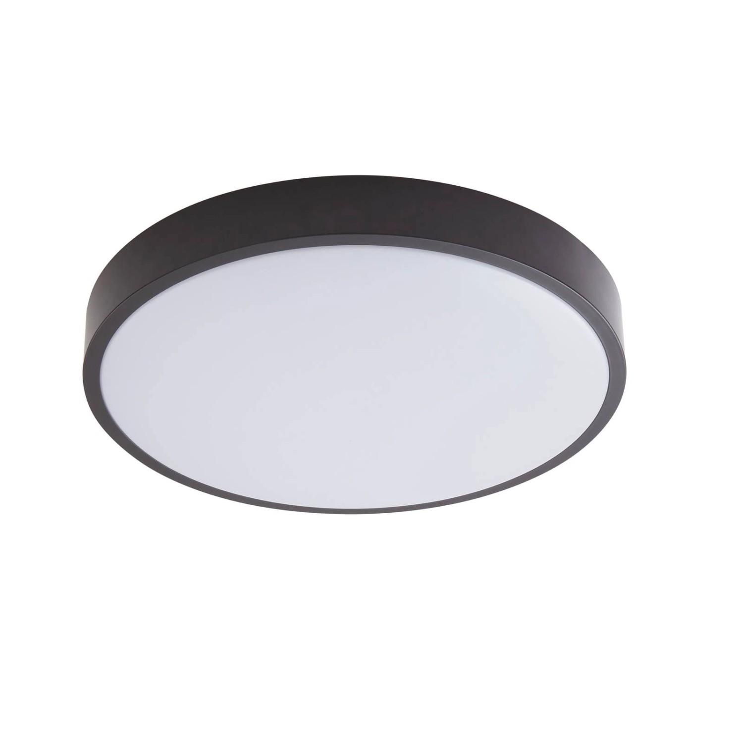 Lindby LED Deckenleuchte Medon 10013346 Modern in Schwarz aus Metall 1-flammig Badezimmerleuchte