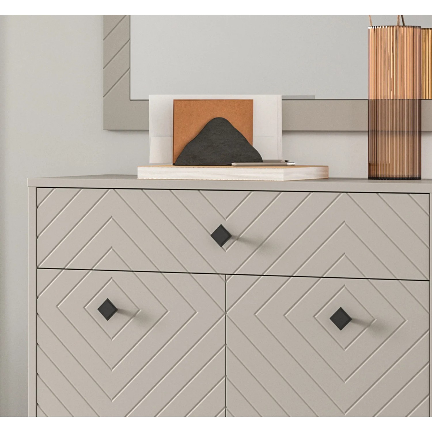 Inn.Furn Schuhschrank Sand 80 cm mit Fräsungen Apunti_3