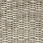 Detailansicht: Polyrattan-Geflecht der Kissenbox Vermont Cloud, Lounge-Gartenmöbel.