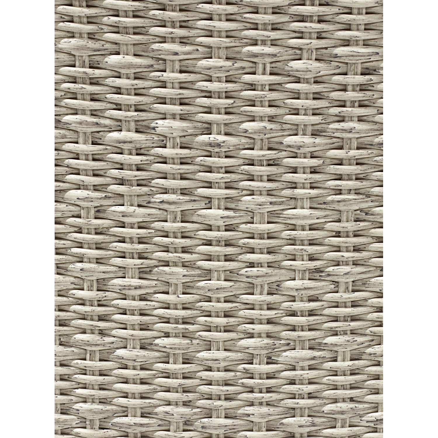 Detailansicht: Polyrattan-Geflecht der Kissenbox Vermont Cloud, Lounge-Gartenmöbel.