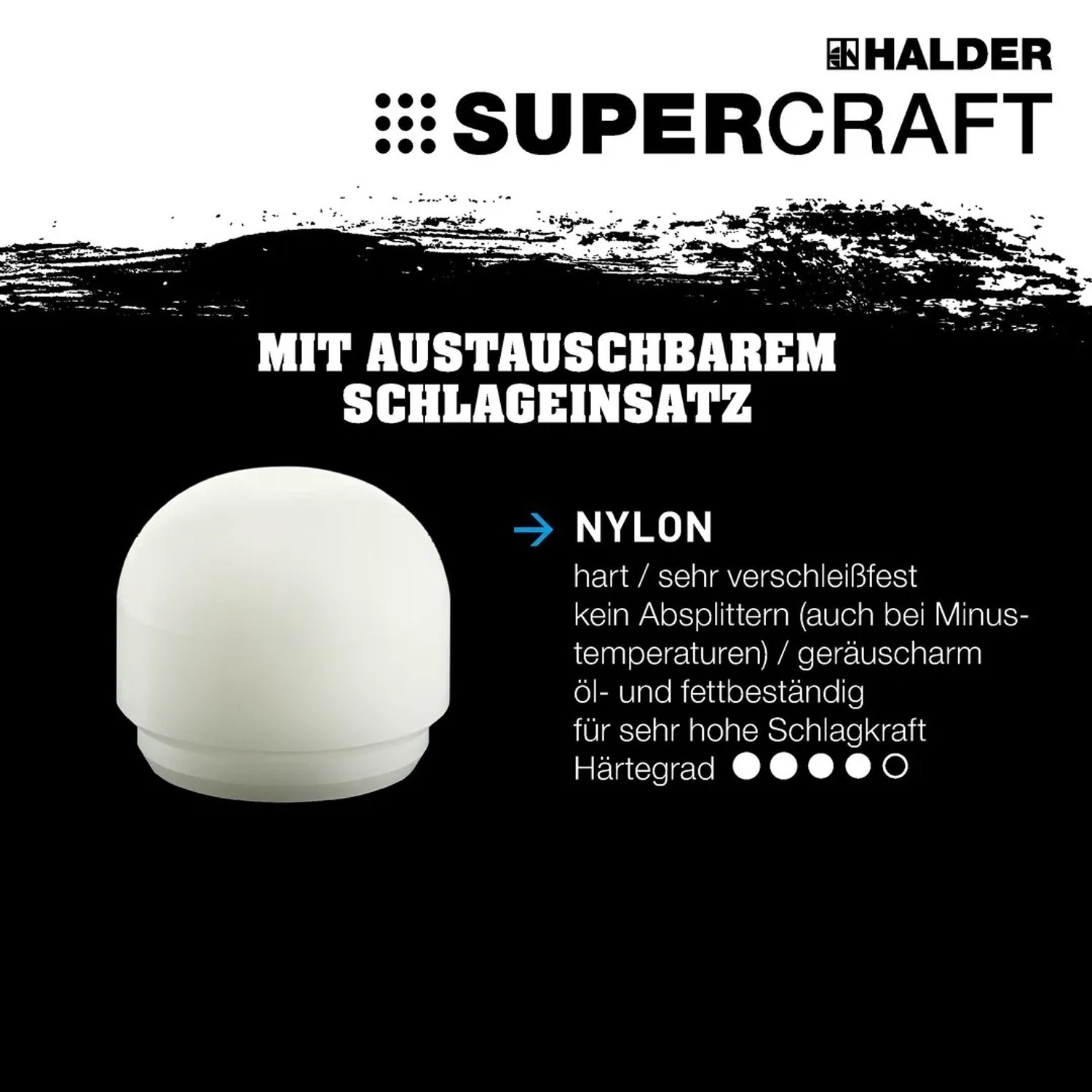 Halder Supercraft Ersatzeinsatz Nylon 30mm Abgerundet_2