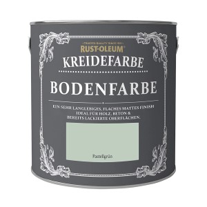 Dose Rust-Oleum Kreide-Bodenfarbe Pastellgrün, matte Farbe für Holz und Beton im Innenbereich.