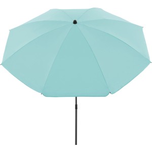 Derby Marktschirm COMO, Ø 165 cm, hellblau, mit Knickfunktion. Sonnenschirm für Garten und Balkon.