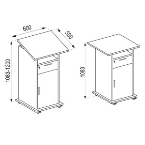 VCM Hifi-Möbel Neta Buche