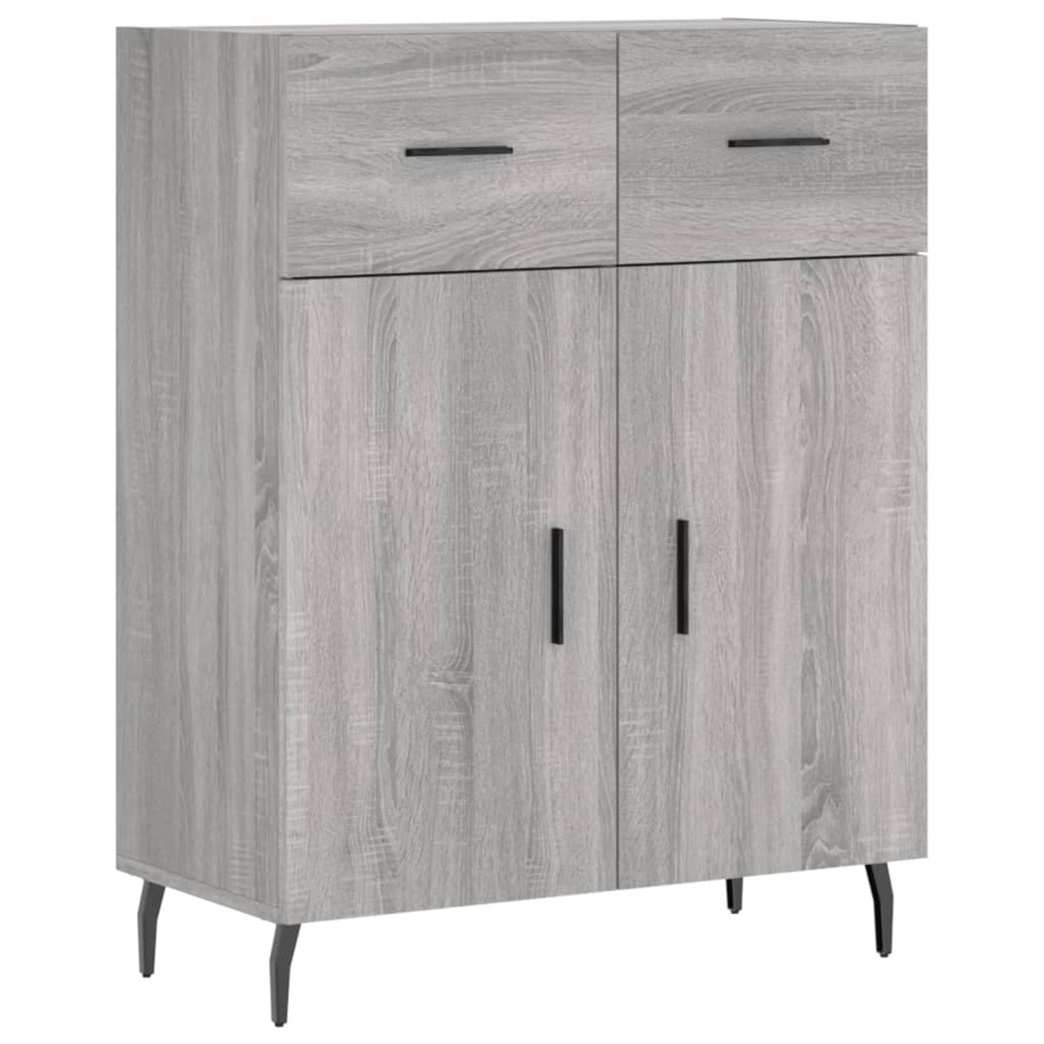 vidaXL Sideboard Grau Sonoma 69,5x34x90 cm Holzwerkstoff 828002 günstig online kaufen