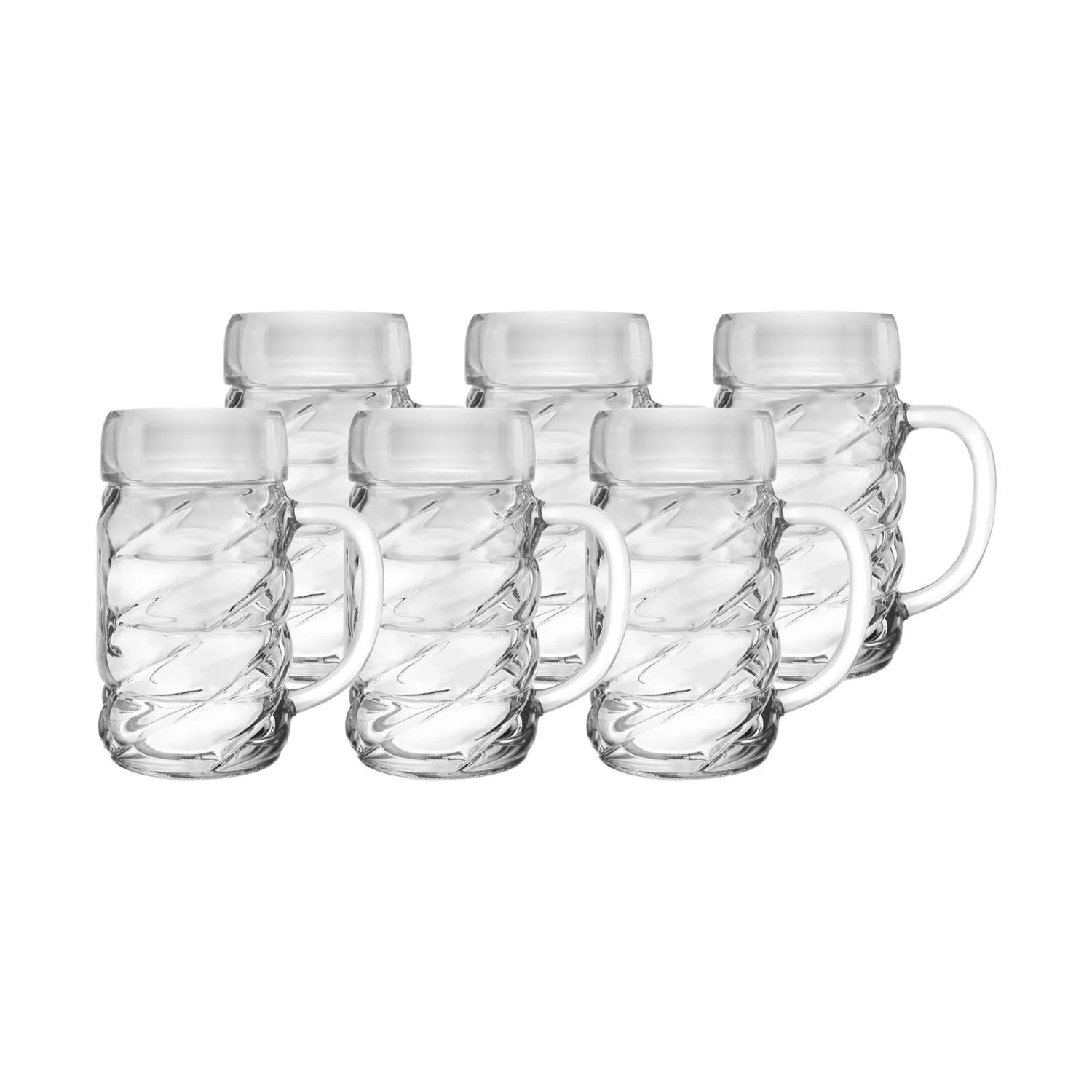 Stölzle Lausitz Oberglas Diamond Bierkrug 0,5, 6er Set
