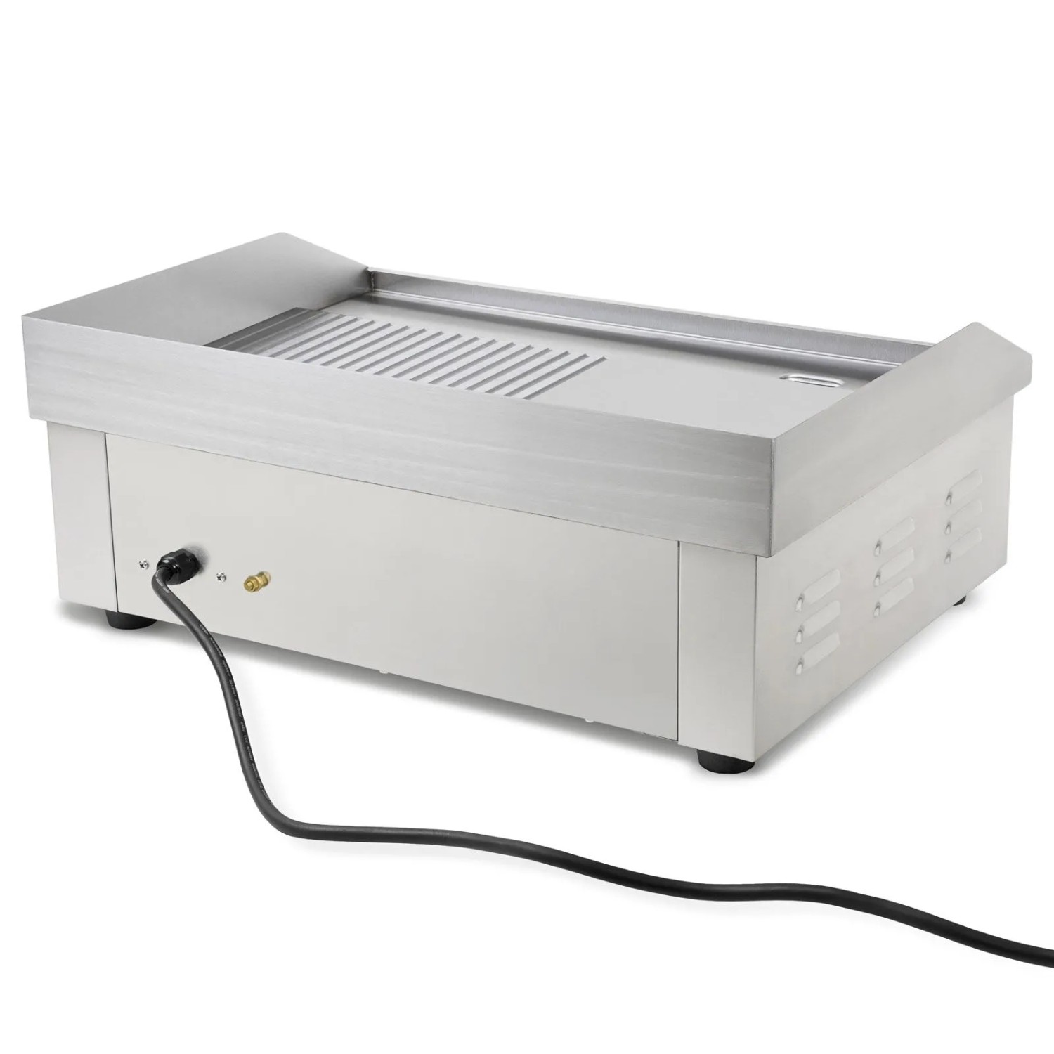VERTES Elektro Grillplatte 3000 W Plancha Edelstahl Glatt & Gerillt 55 x 35 cm 50 bis 300 °C_5