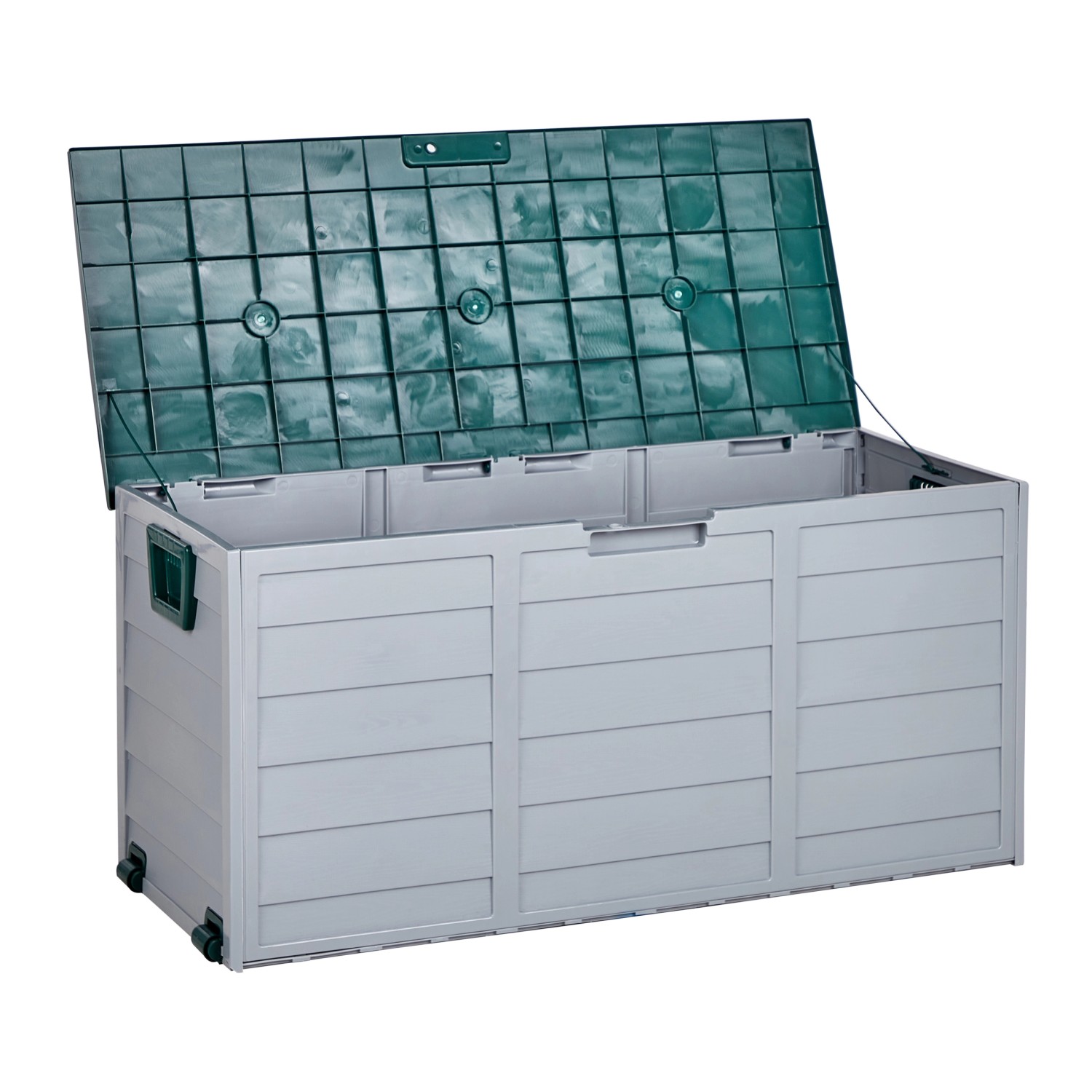 Beliani Truhe LOCARNO Grau Grün 50x112x53 günstig online kaufen