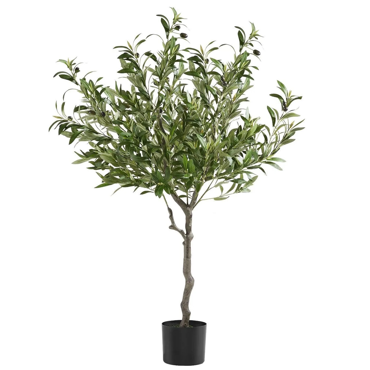 Tectake Künstlicher Olivenbaum Oleand Verschiedene Größen Detailliert Und Naturgetreu 40 X 40 X 120 Cm Grün