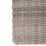 Detailaufnahme: Polyrattan-Geflecht in Sand der Olea Lounge-Gartenmöbel.