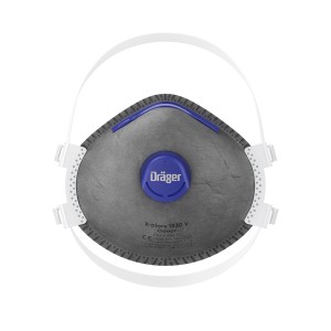 Dräger Feinstaubmaske X-plore 1330 V Odour FFP3, grau, mit Ventil, 5 Stück