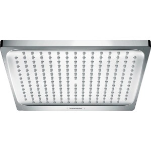 Hansgrohe Crometta E 240 Kopfbrause, chrom, quadratisch, mit Rain Strahl für entspannendes Duschen.