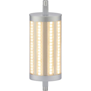 R7S LED Leuchtmittel 17,5 W, dimmbar, mit warmweißem Licht für Wohnräume.