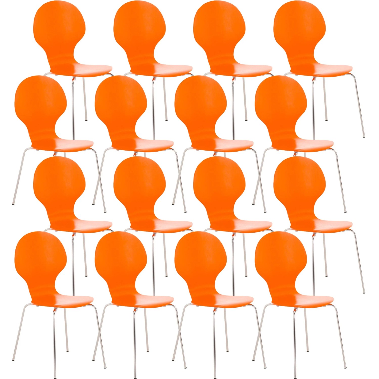 CLP 16 X Stapelstuhl DIEGO Orange