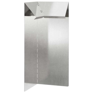 vidaXL Schneckenzaun Silber 10 x 10 x 25 cm Edelstahl 874873