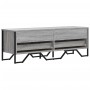 VidaXL TV-Schrank, Grau Sonoma, 122x34x41 cm, Holzwerkstoff mit Metallgestell.