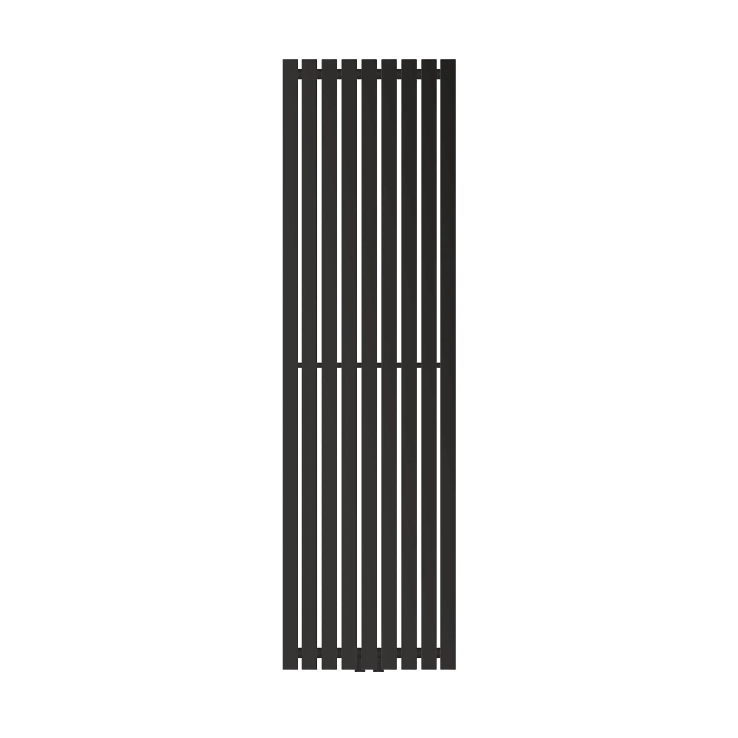 LuxeBath Badheizkörper 480x1600mm Schwarz Mittel mit Eckform