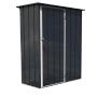 DURAMAX Metall-Gerätehaus Easy 1,5x0,6m in Anthrazit, Gerätehaus mit Tür.