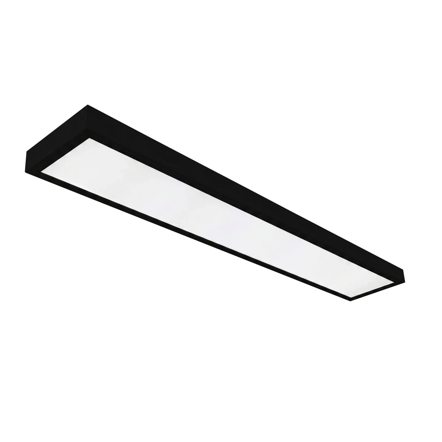 Eglo LED-Panelleuchte Pietrangeli Schwarz CCT 118,5 cm x 20 cm