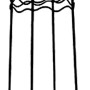 Schwarze Rankhilfe Obelisk, 160 cm hoch, für Kletterpflanzen im Garten.