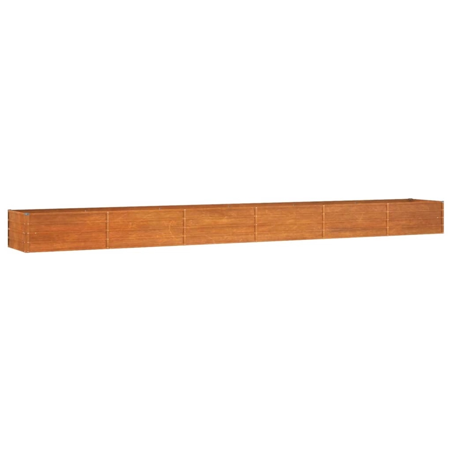 furnicato Hochbeet Rostig 600x80x45 cm Cortenstahl