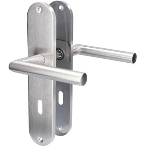 Alpertec Türbeschlag Conte-LS, Renovierungsgarnitur aus Edelstahl, satiniert.