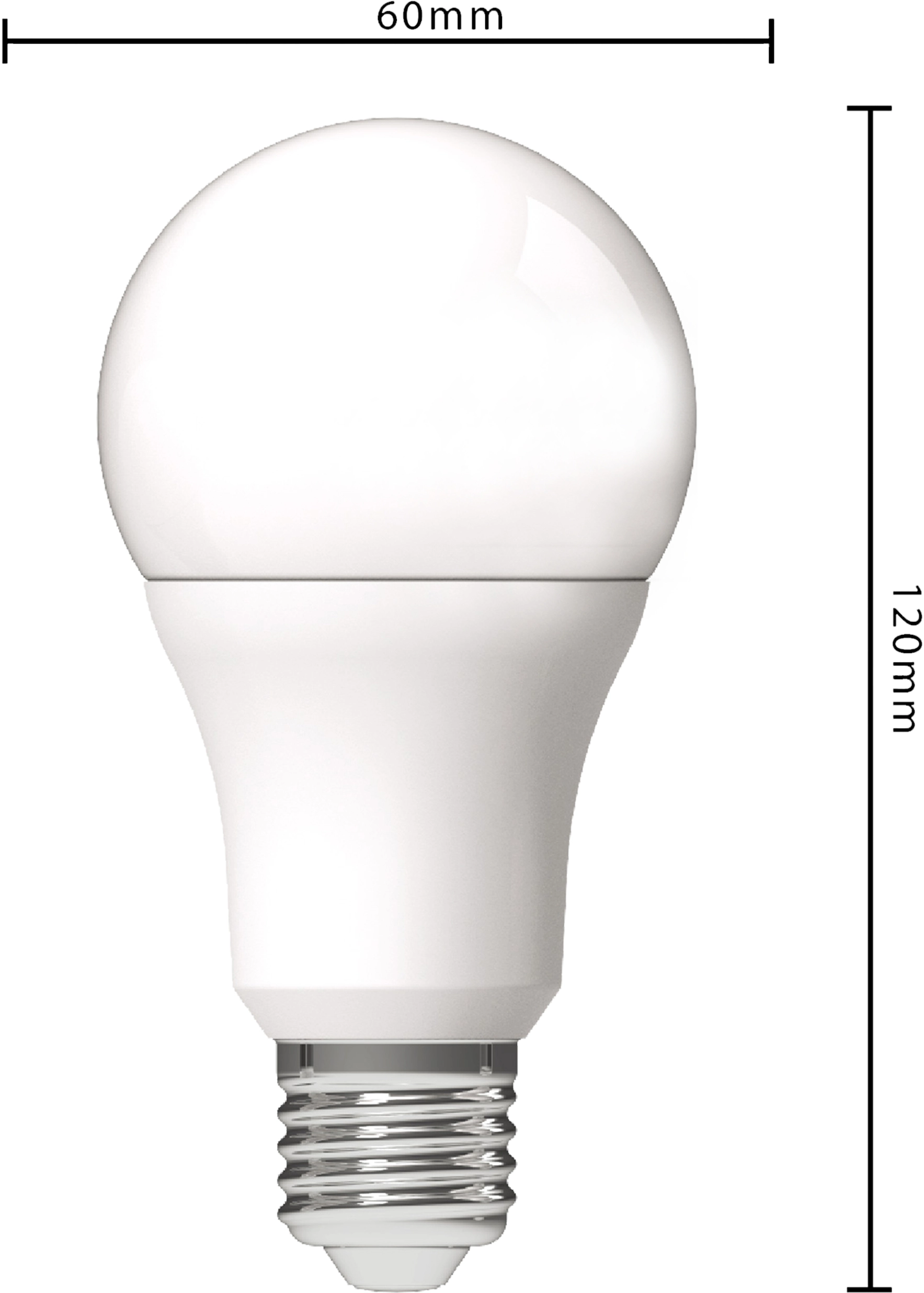 LED-Leuchtmittel E27 Klassisch A 60 4,9 W 806 lm Ø 6 cm x 12 cm kaufen bei  OBI | Standleuchten