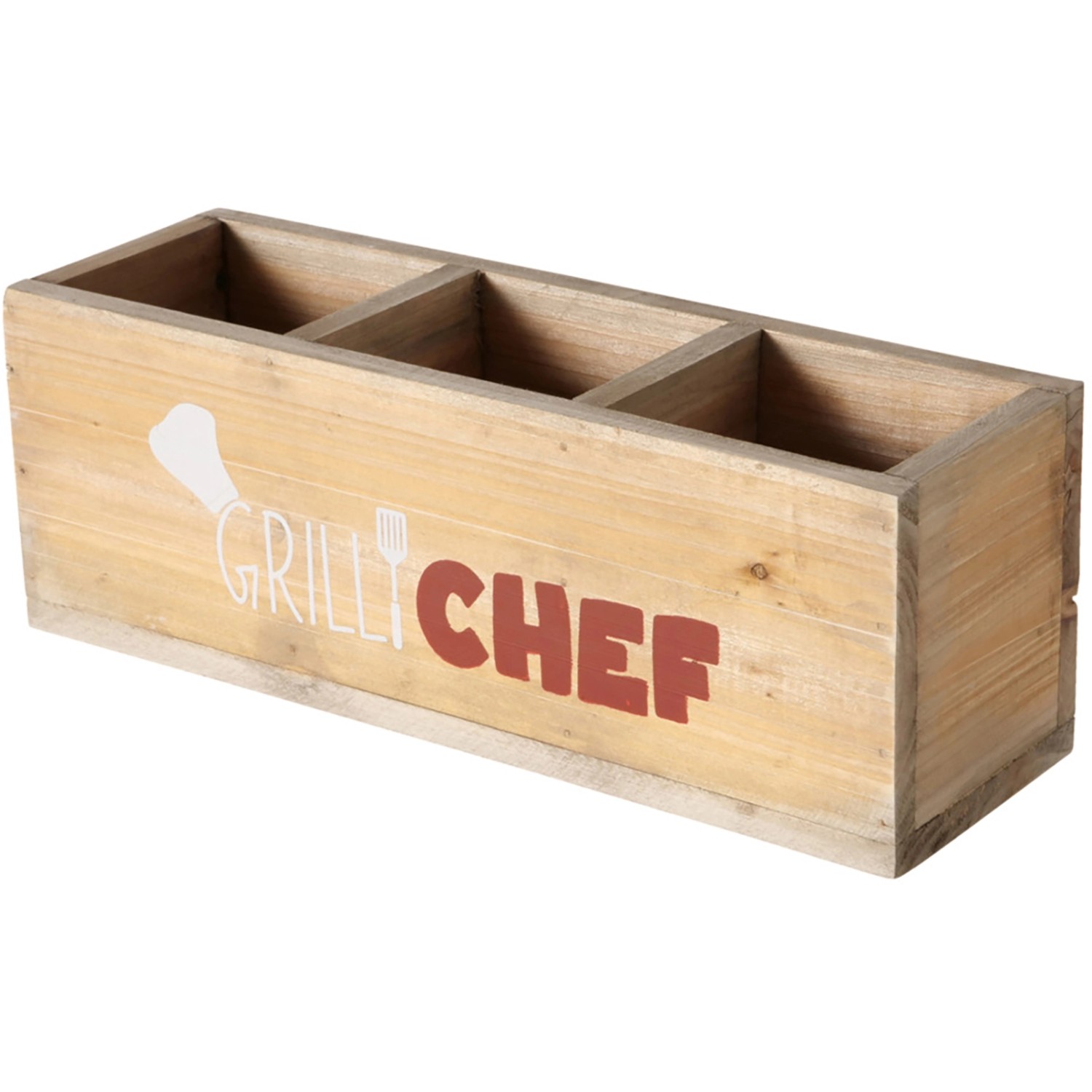 Boltze Deko-Box Grillzeit 10 cm x 9 cm x 28 cm Natur günstig online kaufen