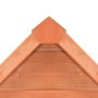 Detailansicht des Giebels vom vidaXL Garten-Geräteschuppen aus Holz.