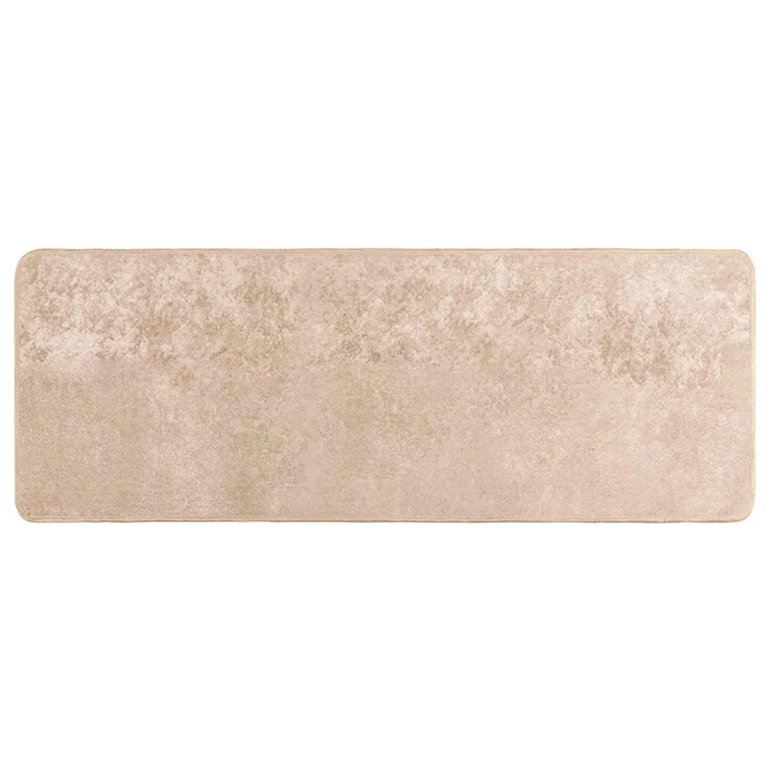vidaXL Teppichläufer MARSA Beige 100 x 250 cm Polyester und PVC 42023092