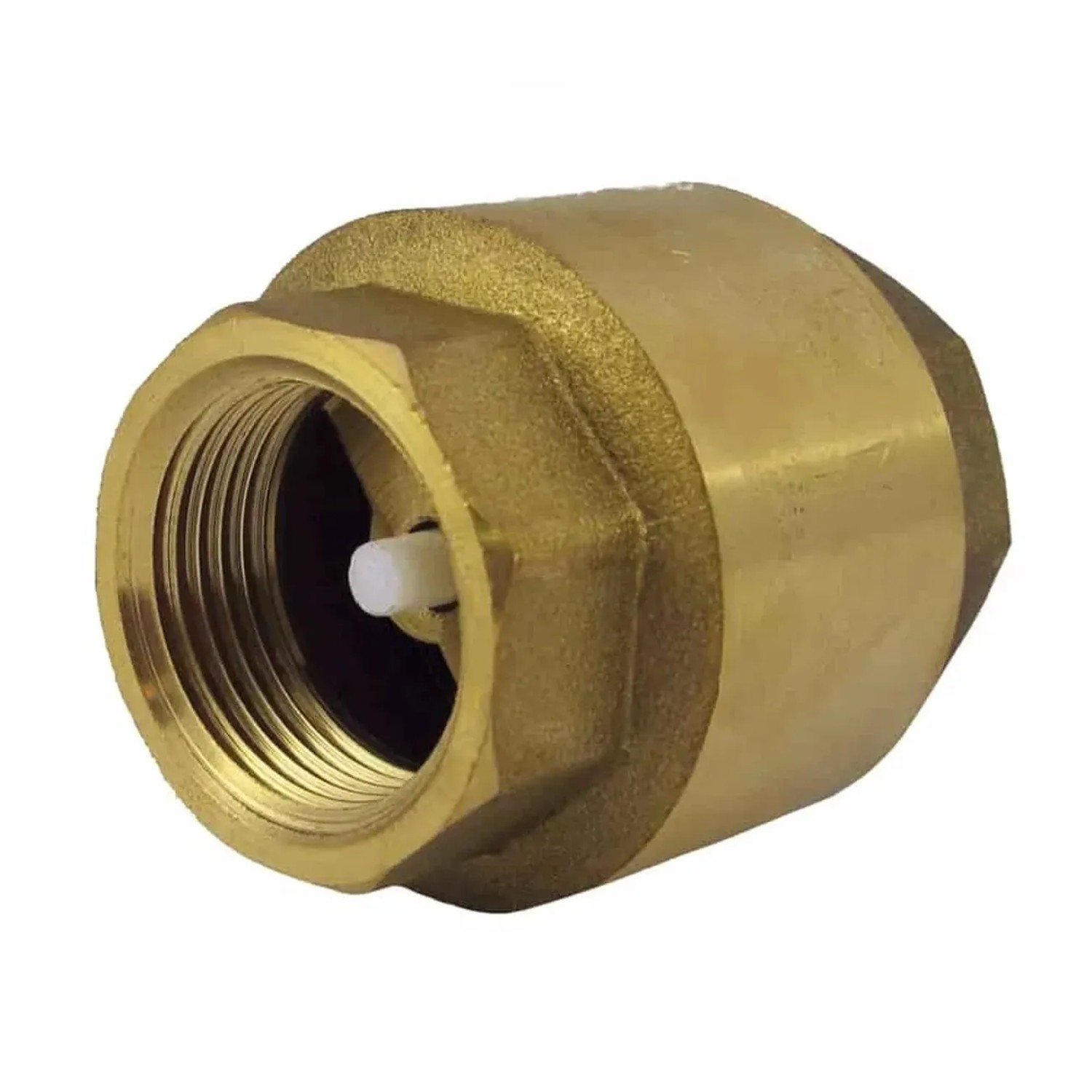 Boni-Shop Rückschlagventil mit Feder 3/4 Zoll Metall Gold