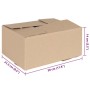 vidaXL Faltbox mit Speicher 50 Stk Natur 30 x 21,5 x 14 cm Karton 4106567_5