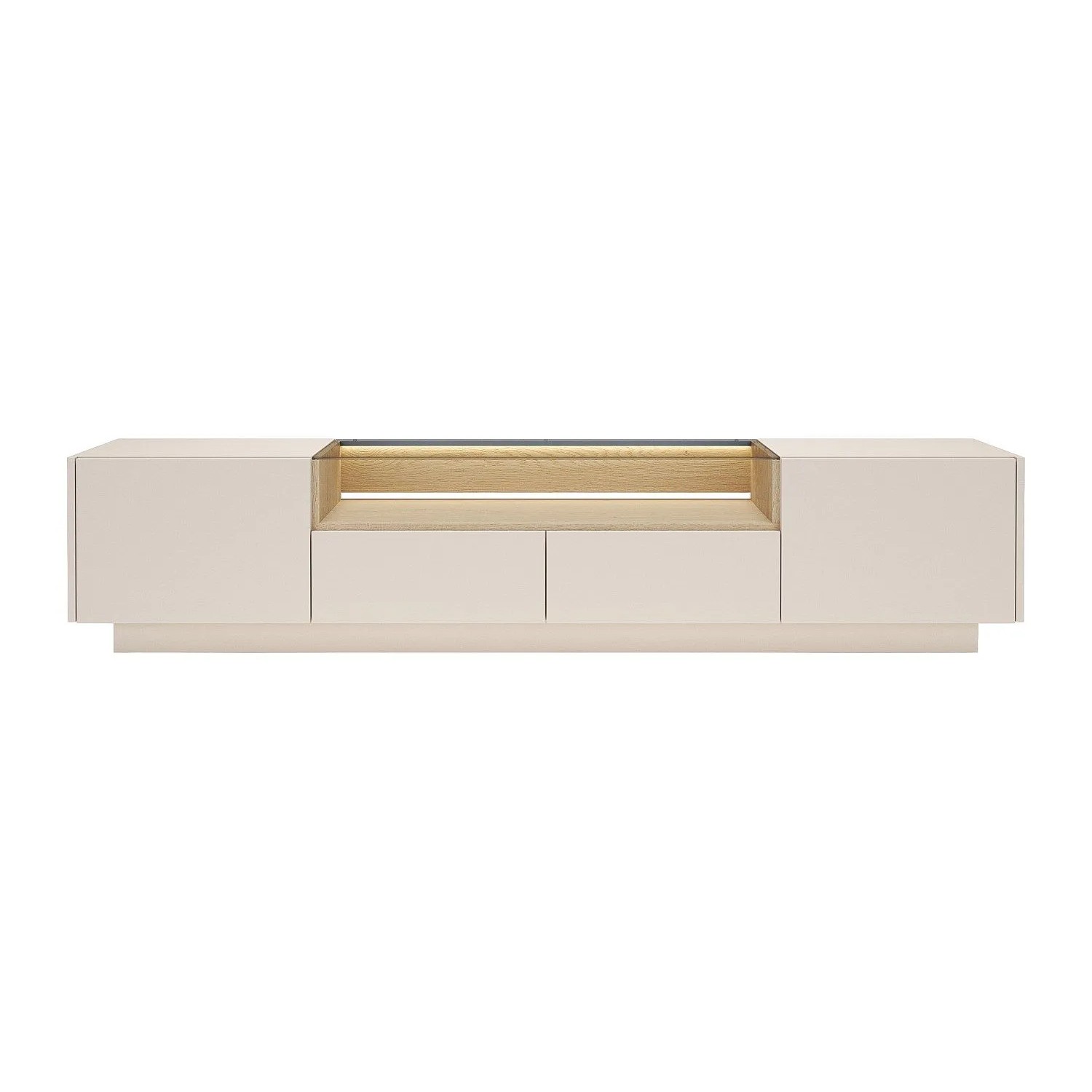 Vente-unique Tv-Board Alivento Beige  Naturfarben Hell 203 cm