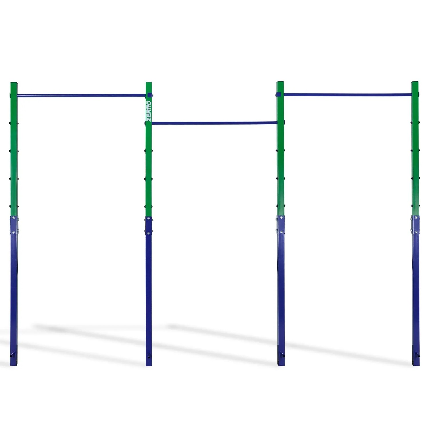CCLIFE Reckstange Outdoor Turnreck Bis 150kg Höhenverstellbar Dreifache Grün Blau