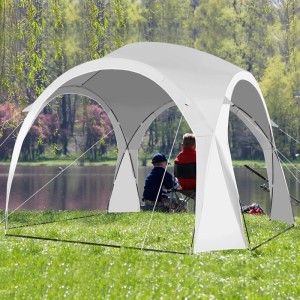 Costway Partyzelt Pavillon Gartenpavillon Strandzelt UPF 50+ Sonnenschutz