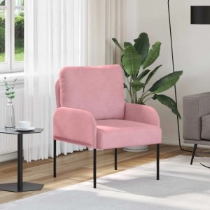 vidaXL Sofas mit Kissen 55cm Rosa Sperrholz 42023441