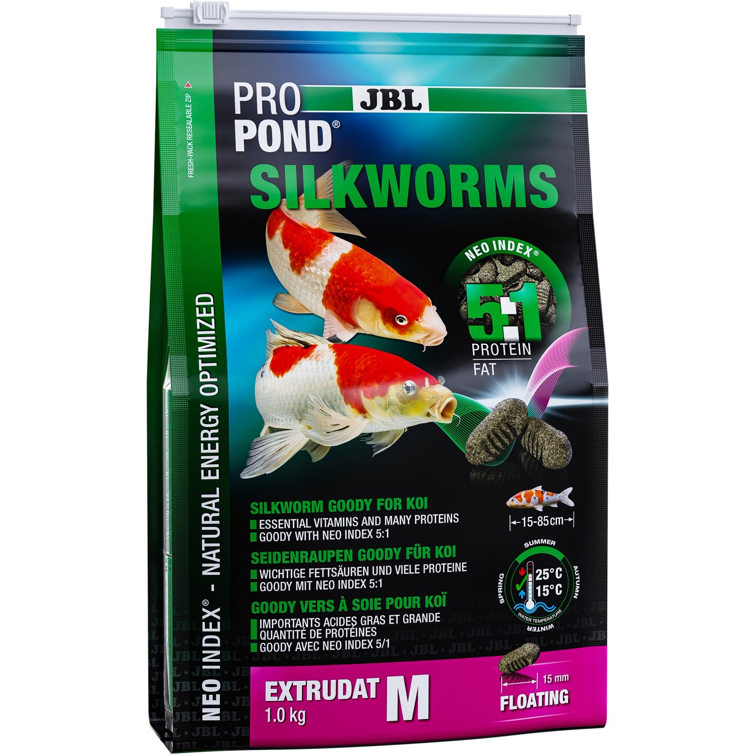 JBL TeichFischfutter Koi ProPond Silkworms M 1 kg kaufen bei OBI