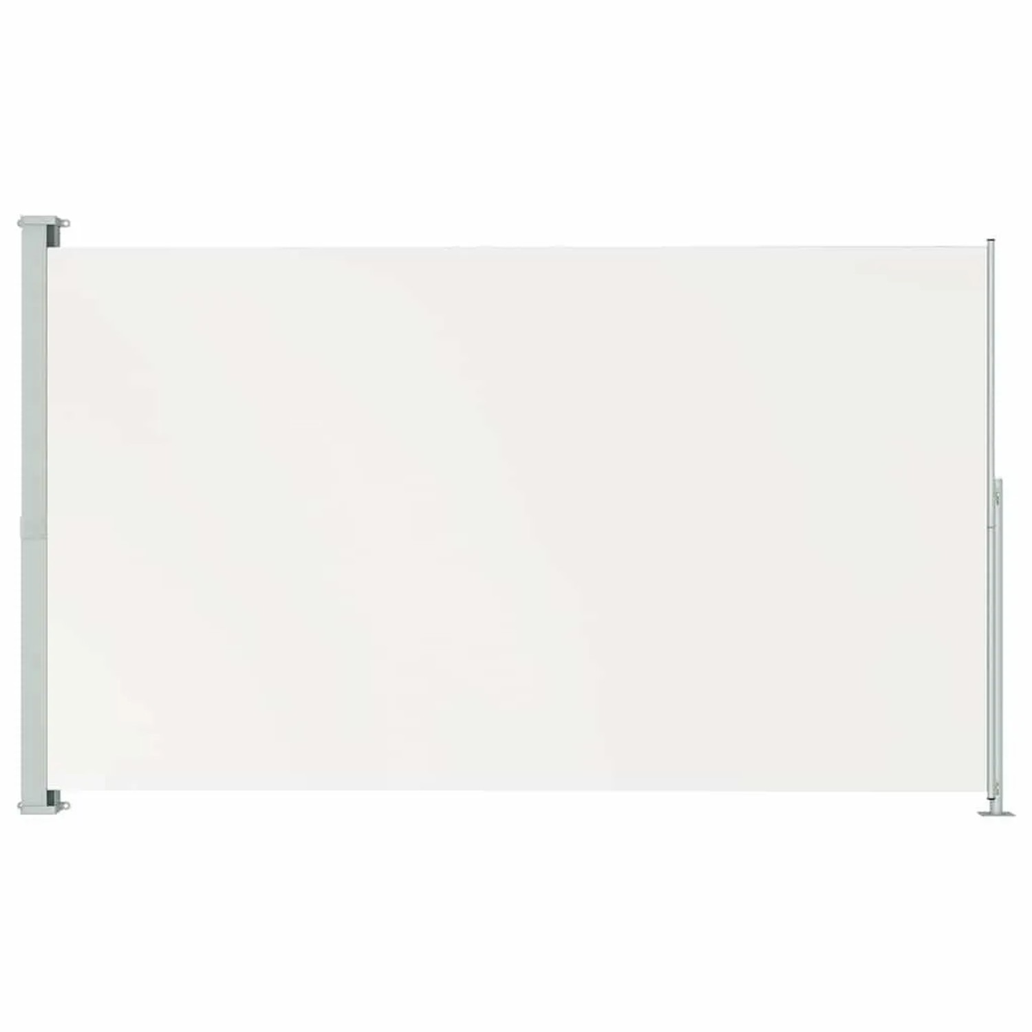 Furnicato Seitenmarkise Ausziehbar 220x300 Cm Creme Und Grau Uv-beständig Wasserfest