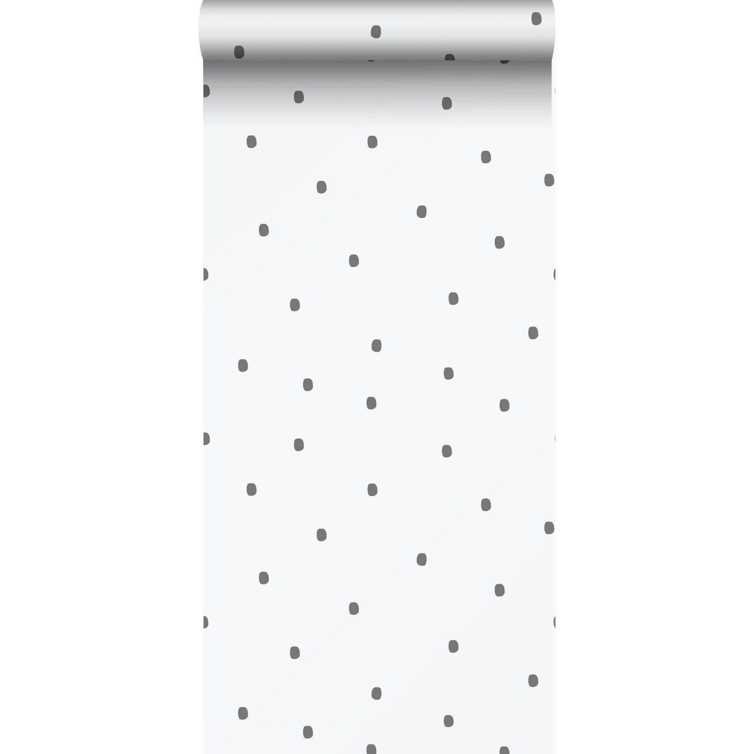 Sanders & Sanders Tapete Punkte Schwarz und Weiß 53 cm x 10.05 m günstig online kaufen