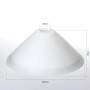 Orion Lightstyle Lampeschirm E14  Ø 22 cm Milchglas_4