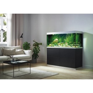 Oase Aquarium-Set HighLine Weißglas 400 Schwarz 400 l