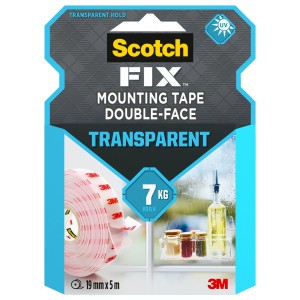 Scotch-Fix Montageband 4910C-1950-P Doppelseitig 19 mm x 5 m Transparent